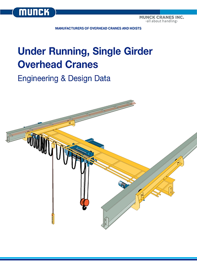 Under running single girder crane brochure