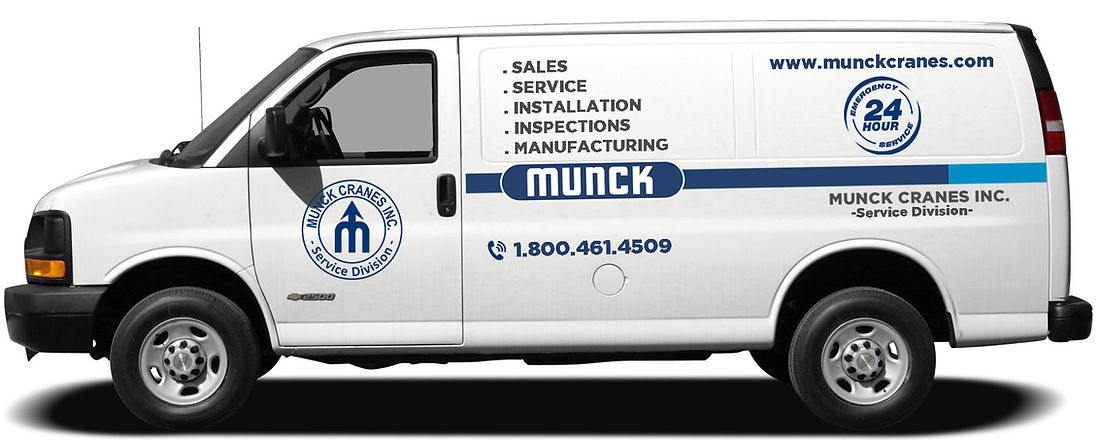 Munck Cranes Inc. Service Van