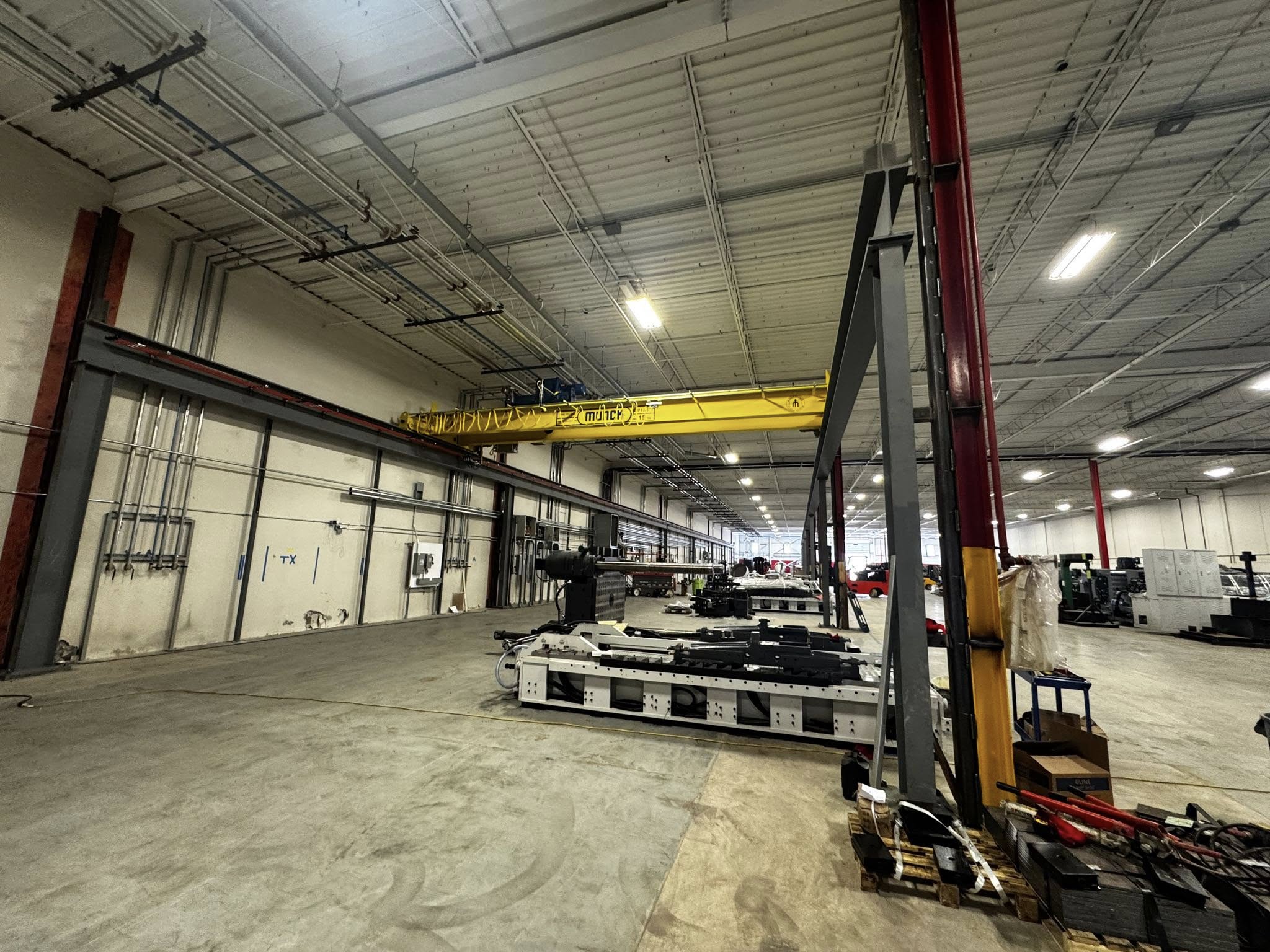 Crane installed to create more work-space
