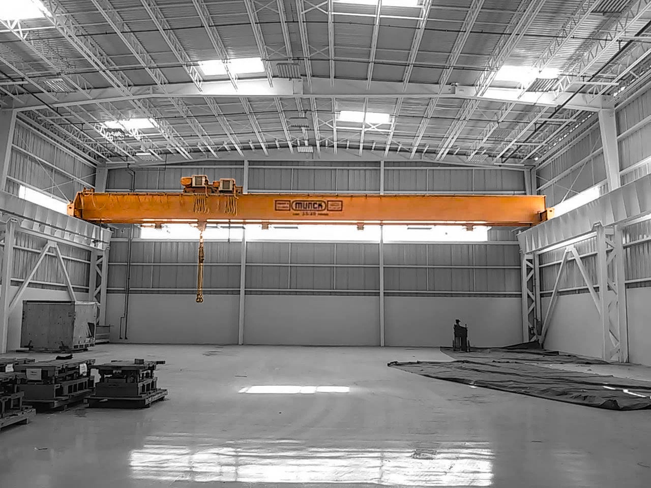 Munck overhead crane installation