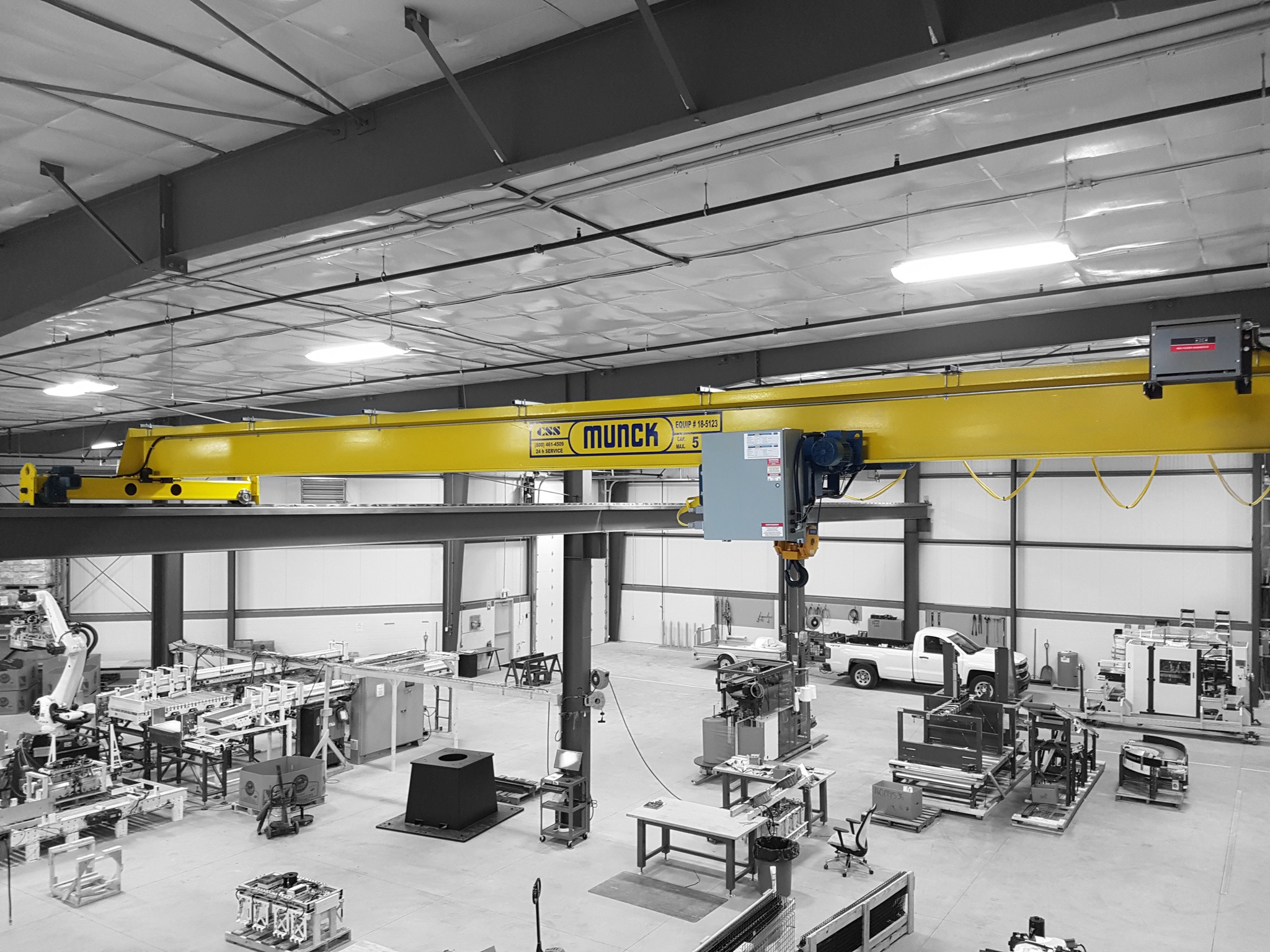 Overhead bridge crane